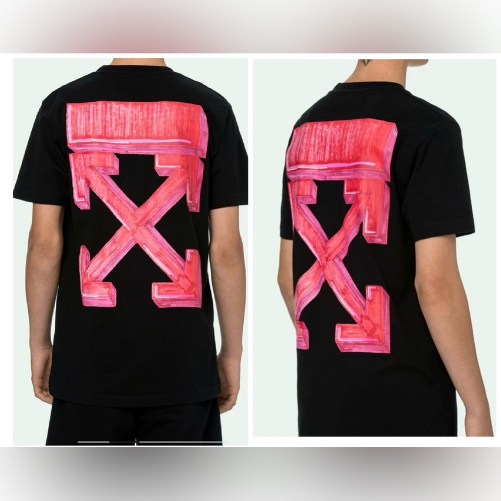 MARKER T-SHIRT in Short sleeves with "Off-White logo printed at front